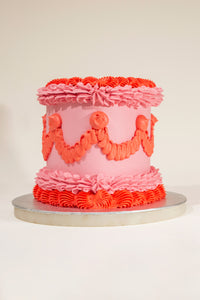 Vintage Piped Cake