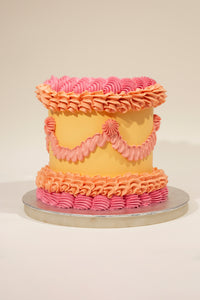 Vintage Piped Cake