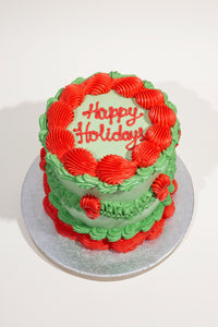 Vintage Christmas Cake