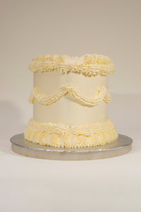Vintage Piped Cake